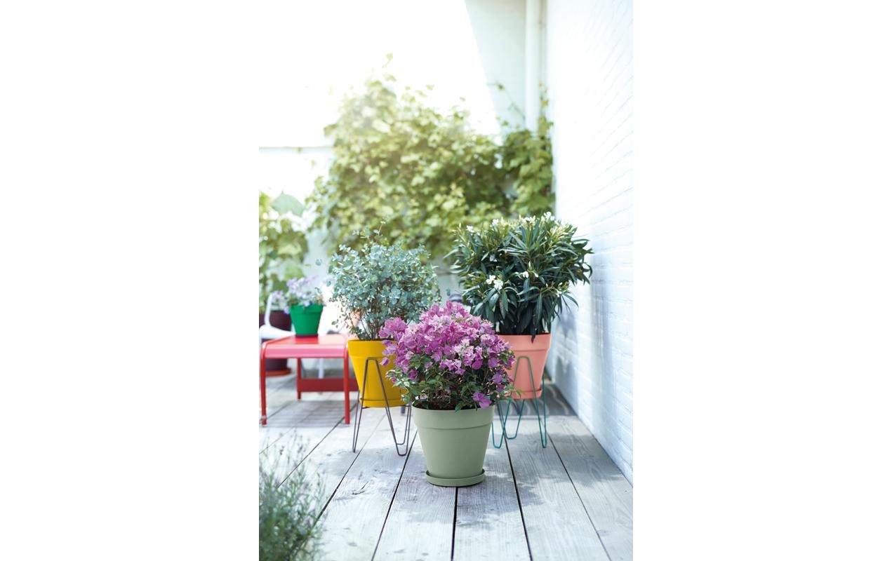 Elho Blumentopf »Loft Urban Rund Rollen 40 cm«