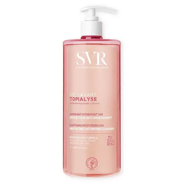Gel de Limpeza SVR Topialyse 1L + Refil Ecológico 1L para Pele Atópica e Sensível