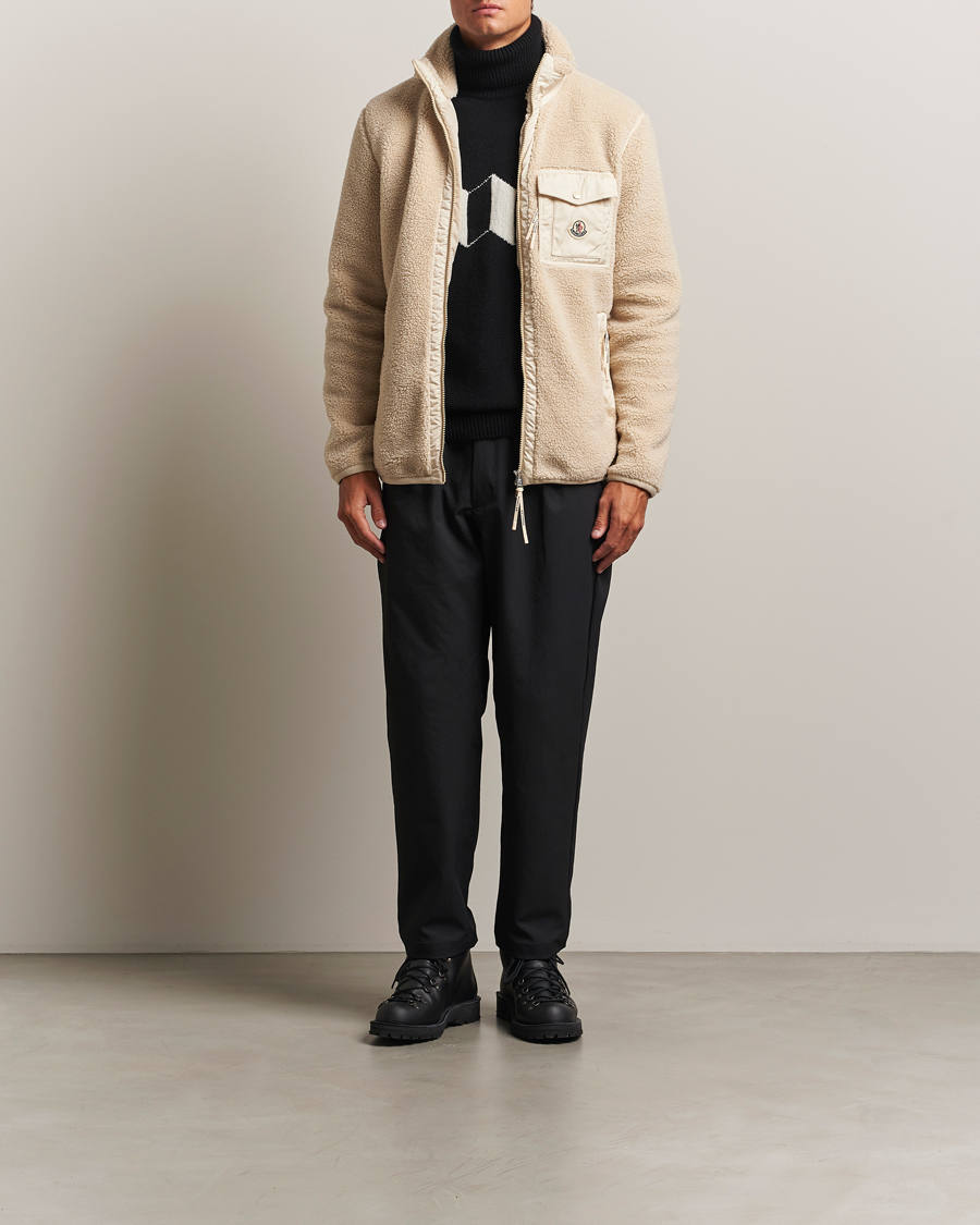 Moncler Hybrid Fleece Jacket Beige