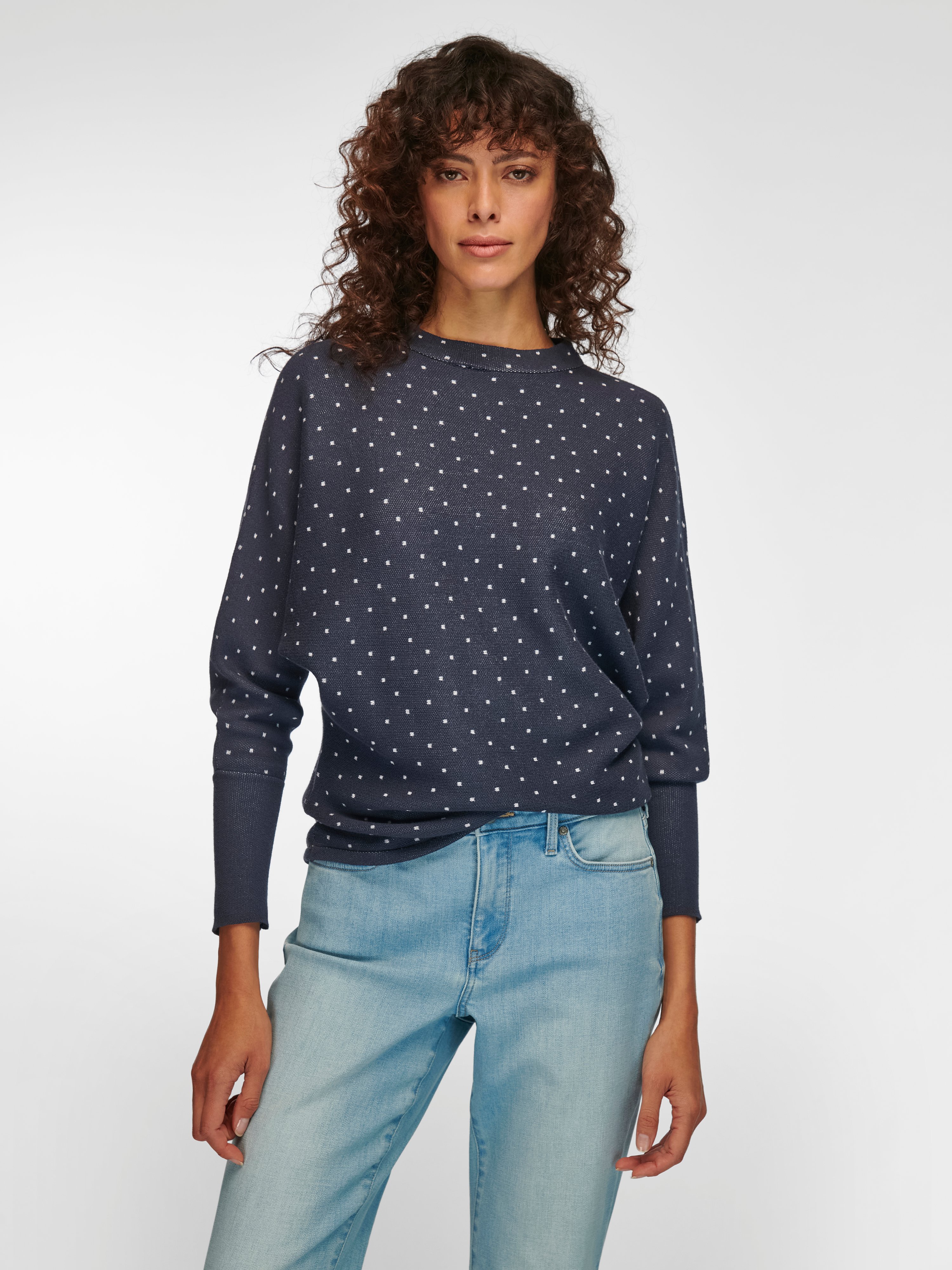 Pullover mit Stehbundkragen
