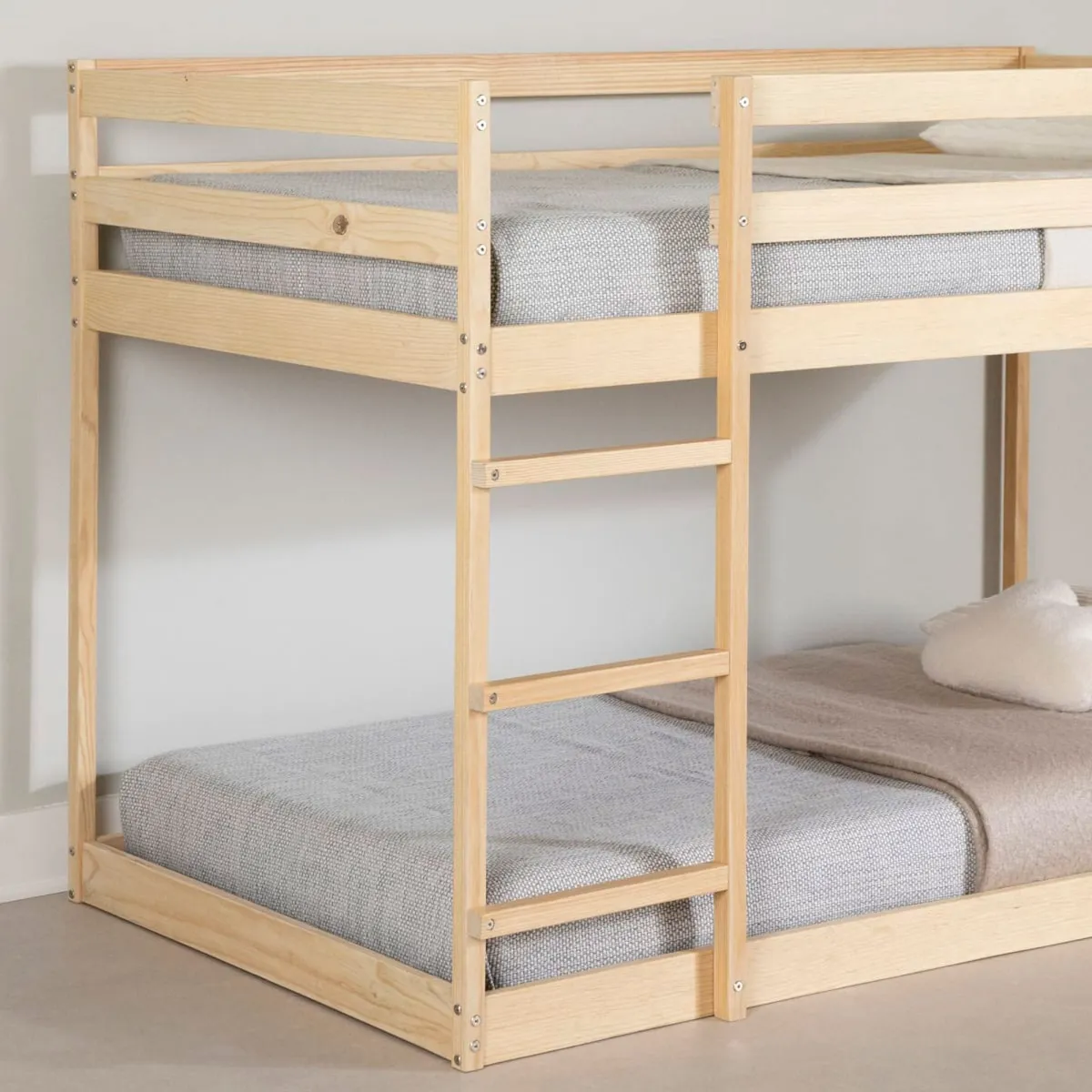 South Shore Sweedi Lit superposé en bois - Naturel