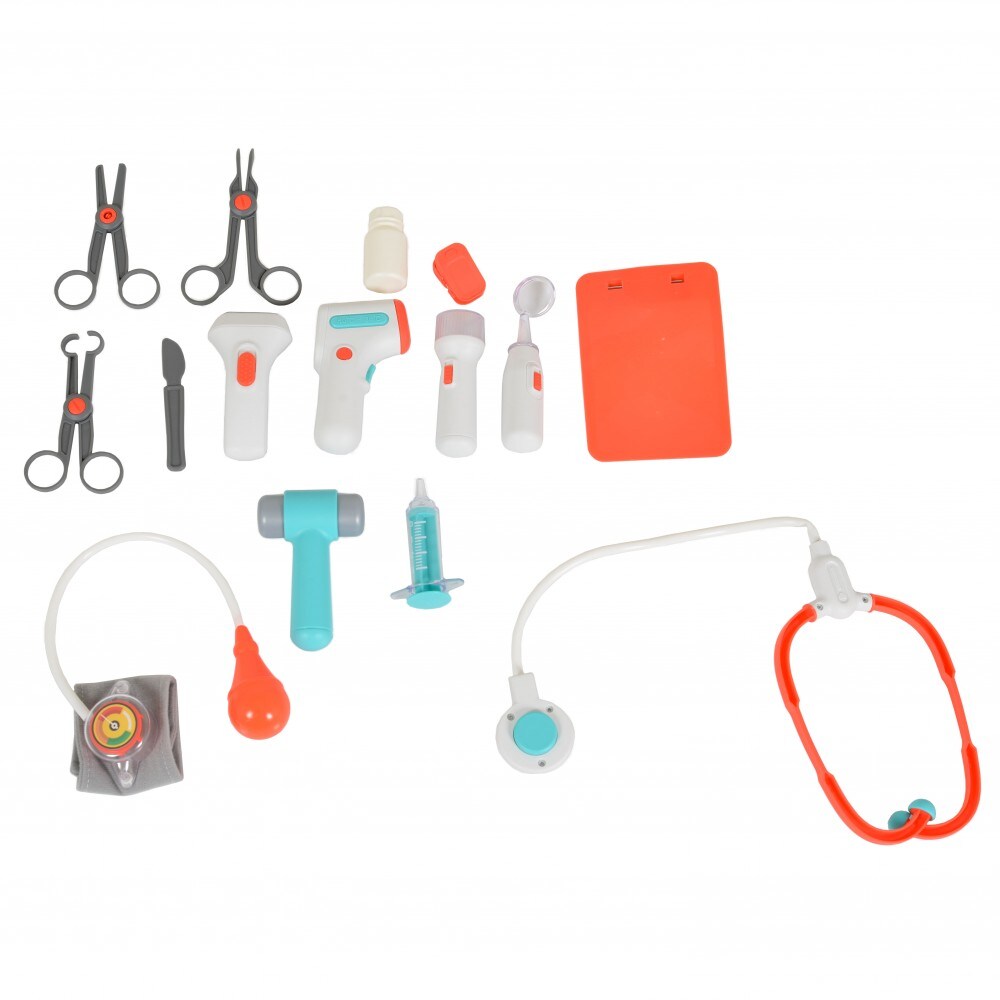 Moni Kinder Spielzeug Arztwagen, Melodien, Spritze, Stethoskop, Taschenlampe
