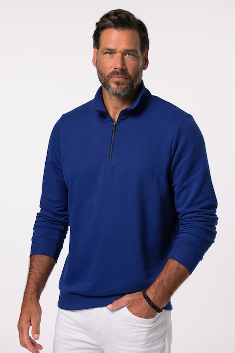 Troyer, Sweat, Stehkragen mit Zipper, bis 8 XL