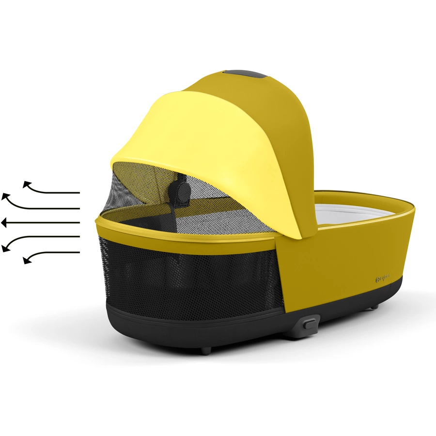 cybex PLATINUM Kinderwagenaufsatz für New Priam und e-Priam Lux Carry Cot Mustard Yellow
