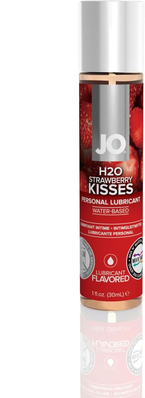 JO H2O Strawberry Kisses - Glijmiddel op Waterbasis - Aardbei - 120ml