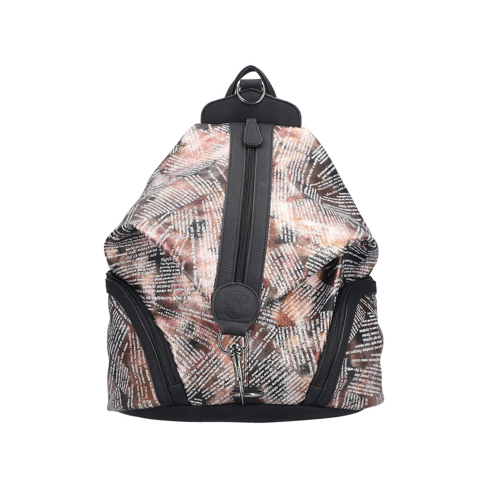 Rieker Rucksack metallic schwarz