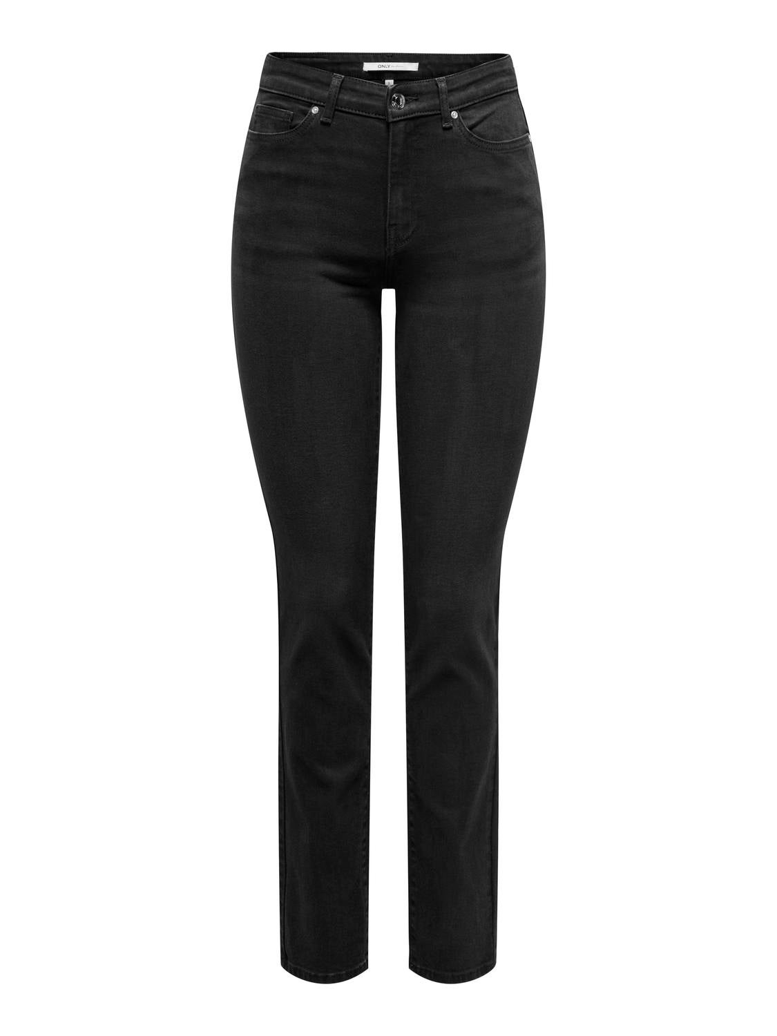 ONLSUI Mittlere Taille Slim Fit Jeans Black Denim