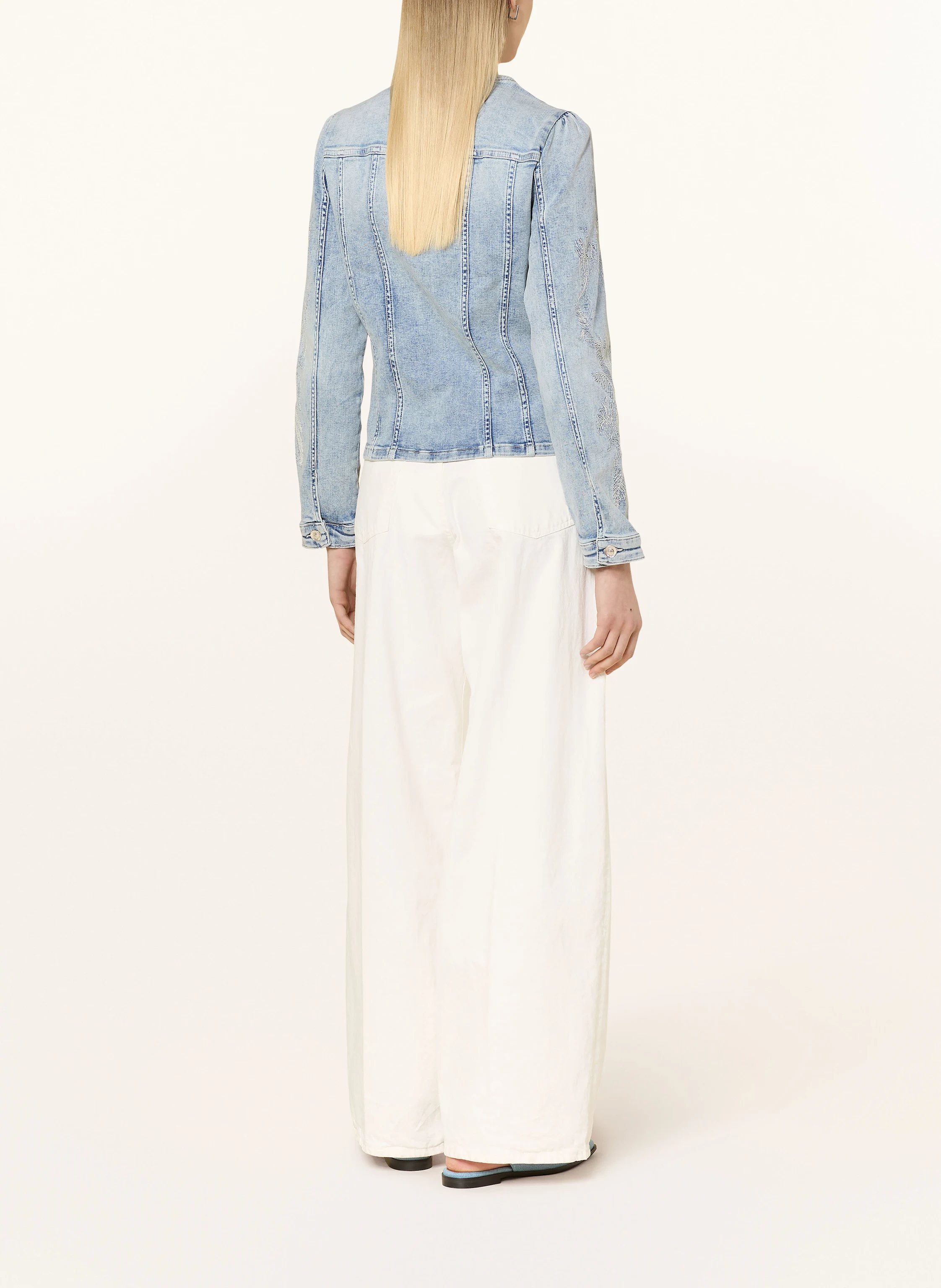 monari Jeansjacke mit Schmucksteinen