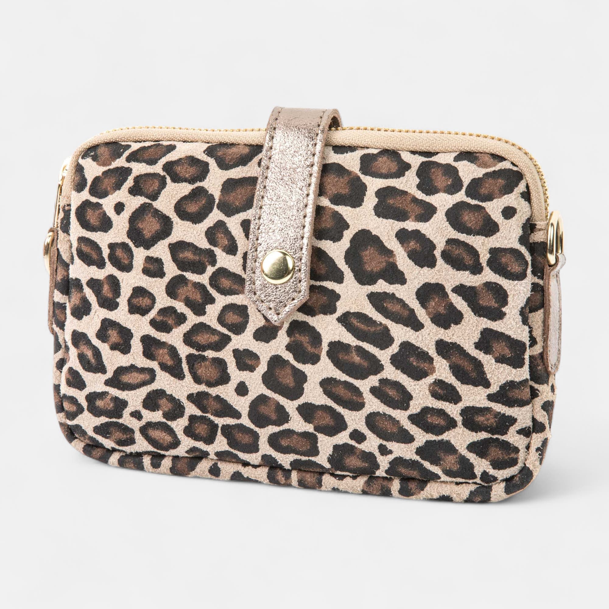 Sac bandoulière en cuir bronze