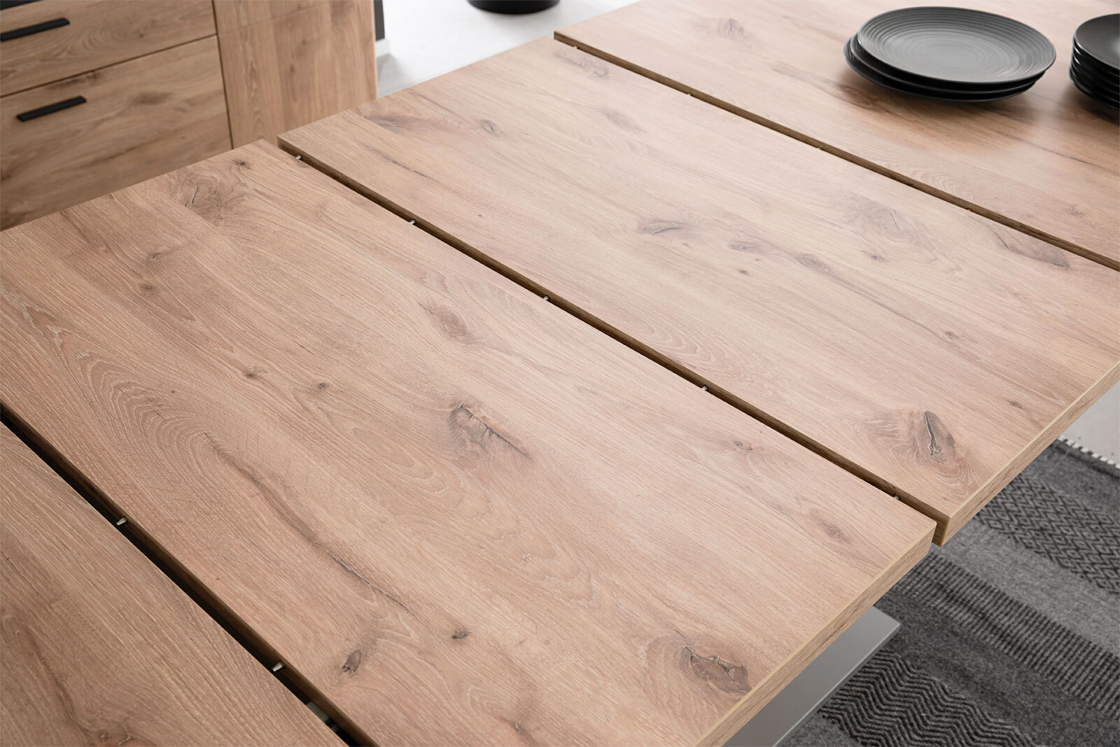 CASAVANTI Esstisch MODENA 180 - 280 x 100 cm Viking Oak