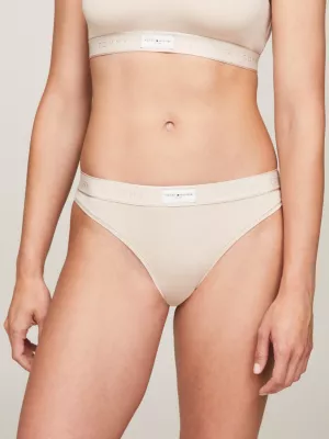 Tanga com cós elástico e logo tonal TH Established