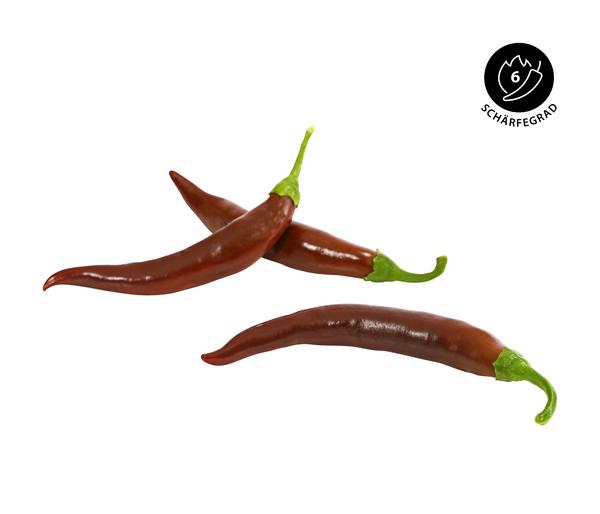 Braune Peperoni, scharf