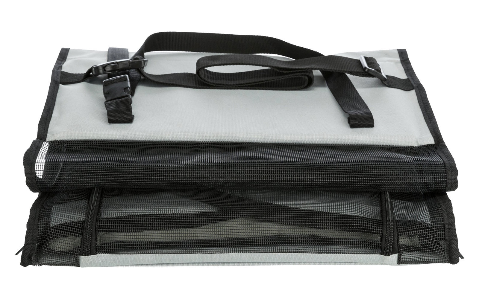 Jollypaw Hunde Autositz 44×37×40 cm grau/schwarz