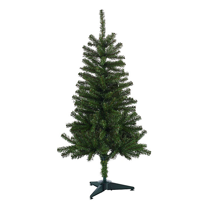 Sapin artificiel coloris vert H.122 cm support inclus