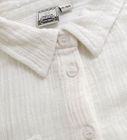 Indianer Blue Jeans Hemd - Bright White