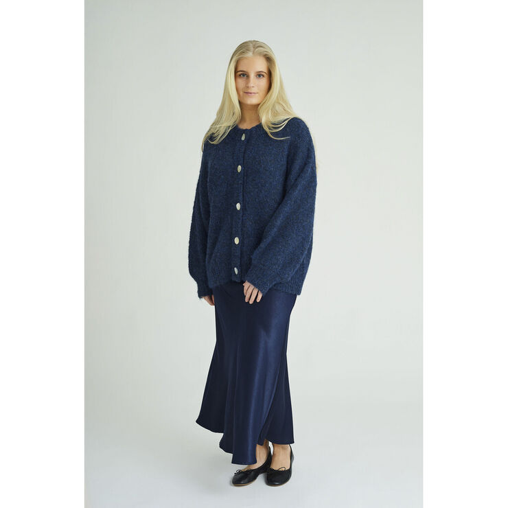 A-VIEW Patrisia solid knit cardigan Navy