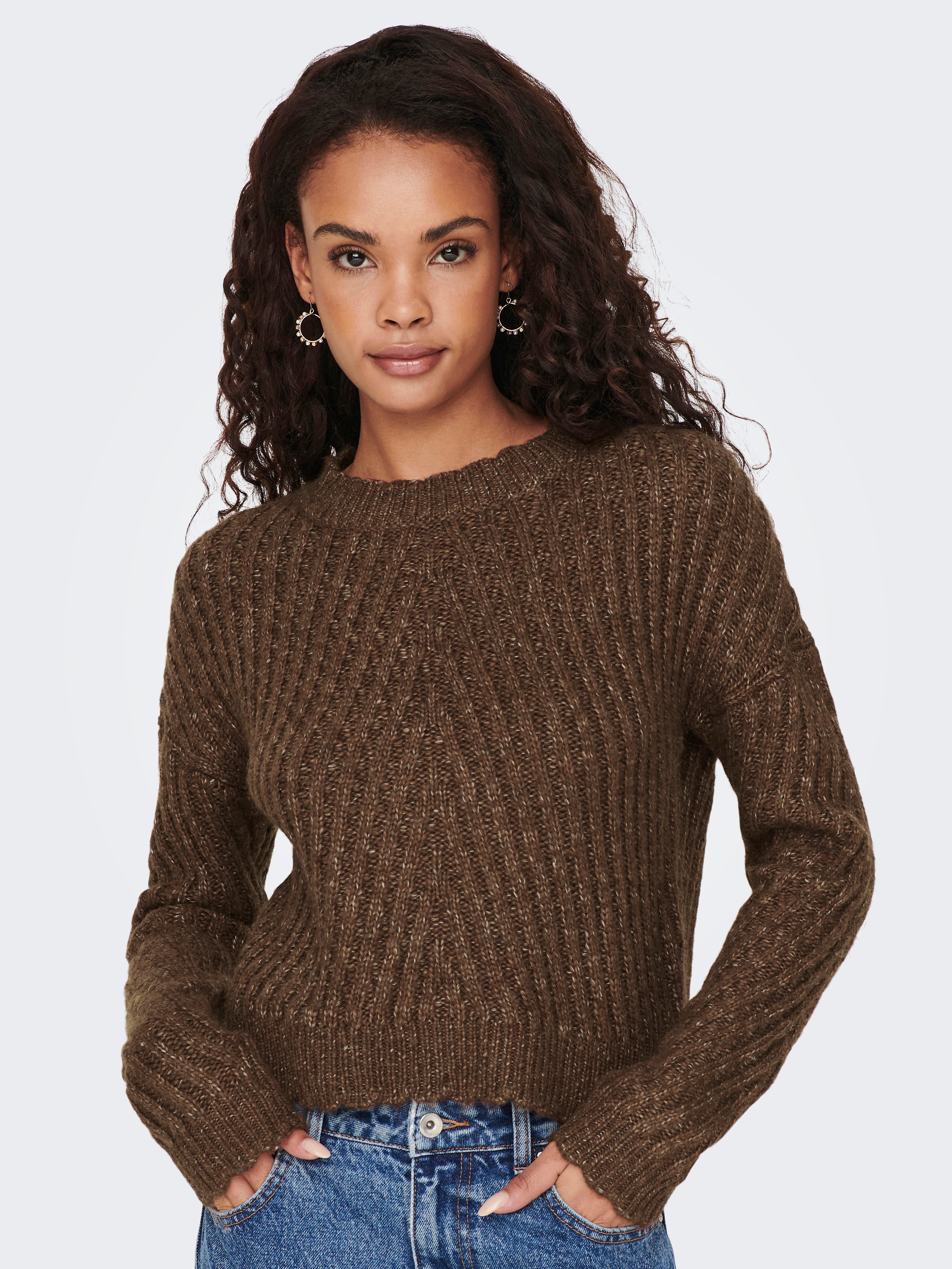 ONLNEW Strickpullover Potting Soil