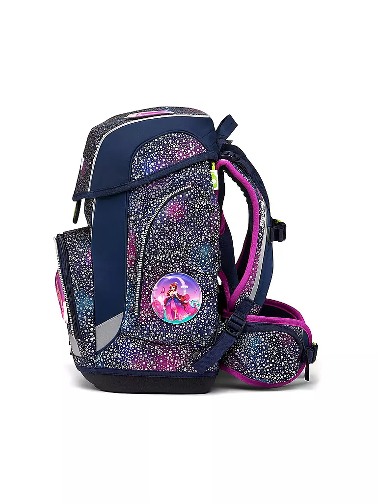ERGOBAG Schultaschen Set 5tlg CUBO Reflex Glow - Bärlaxy lila