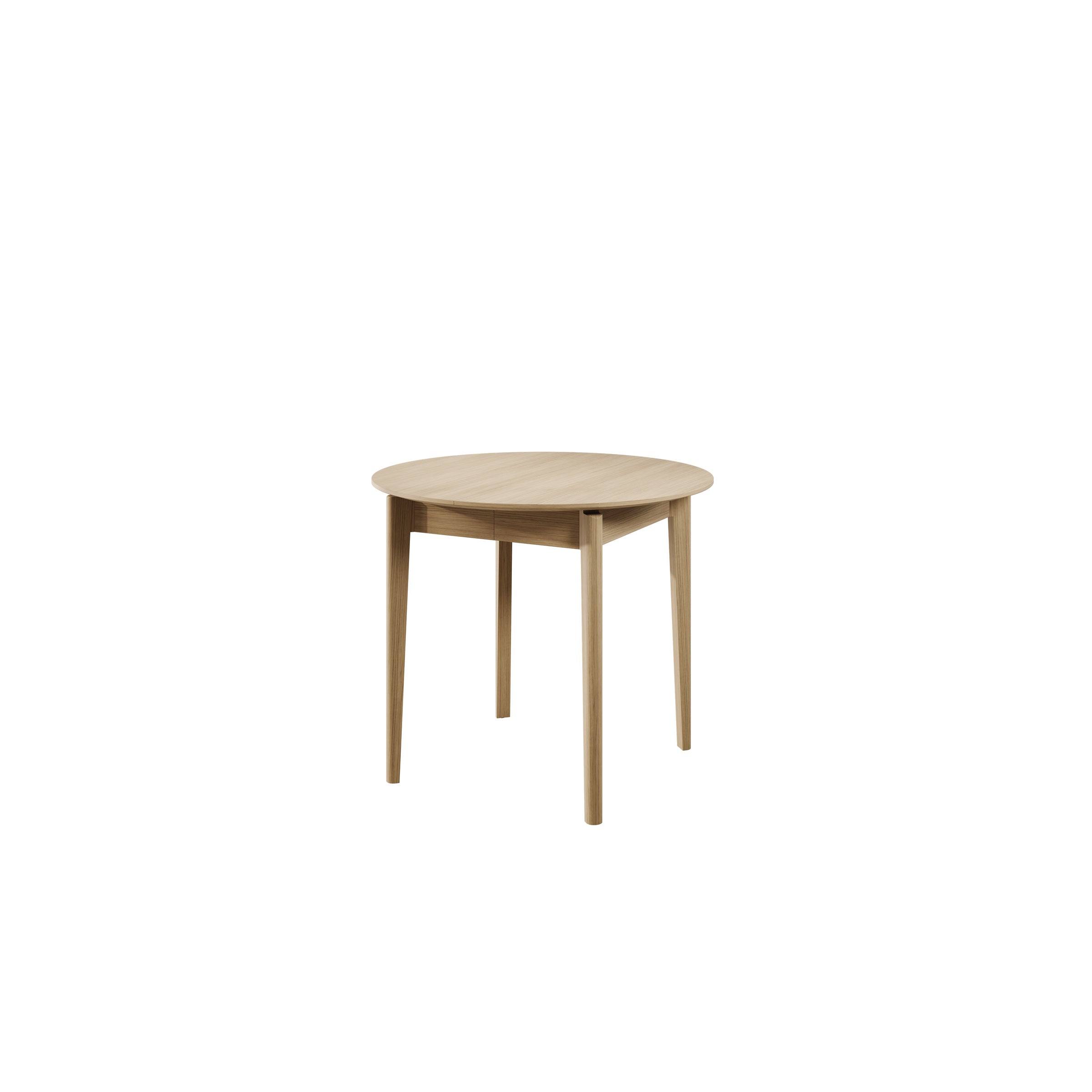 Portino - Eetkamertafel - Licht eiken - 90-210x90x77cm