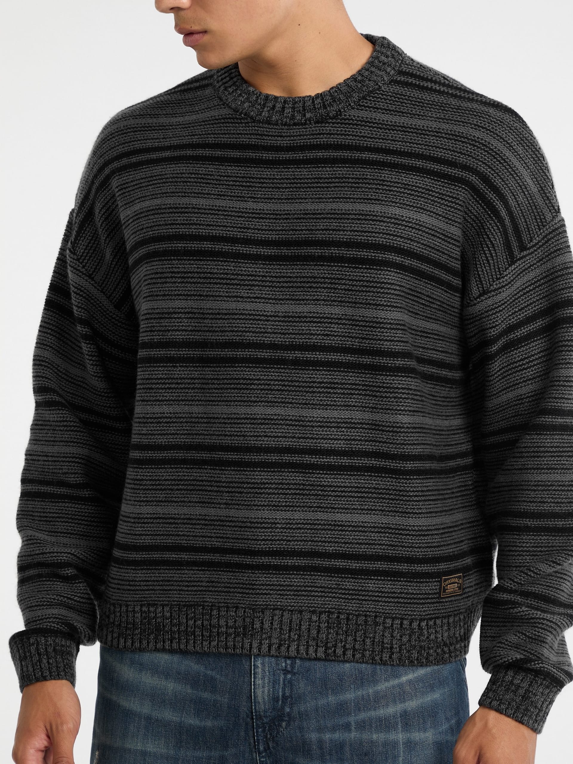 Suéter Boxy Stripe da GUESS Originals