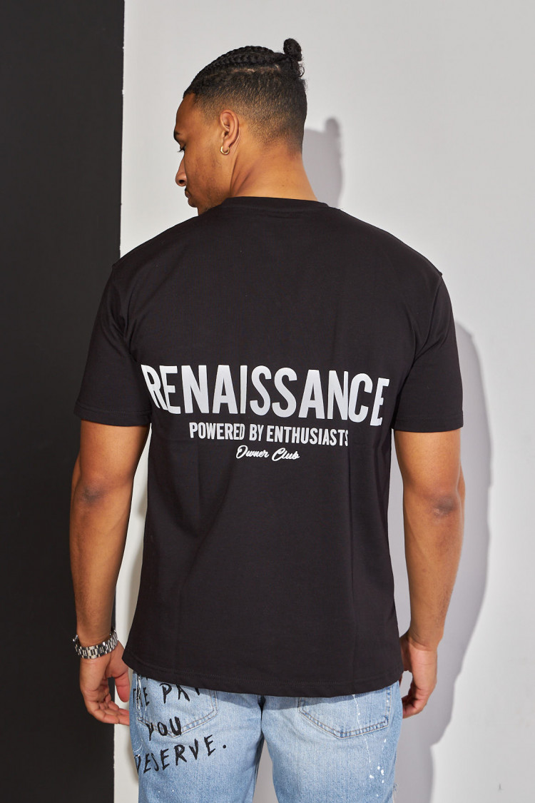 T-shirt noir renaissance