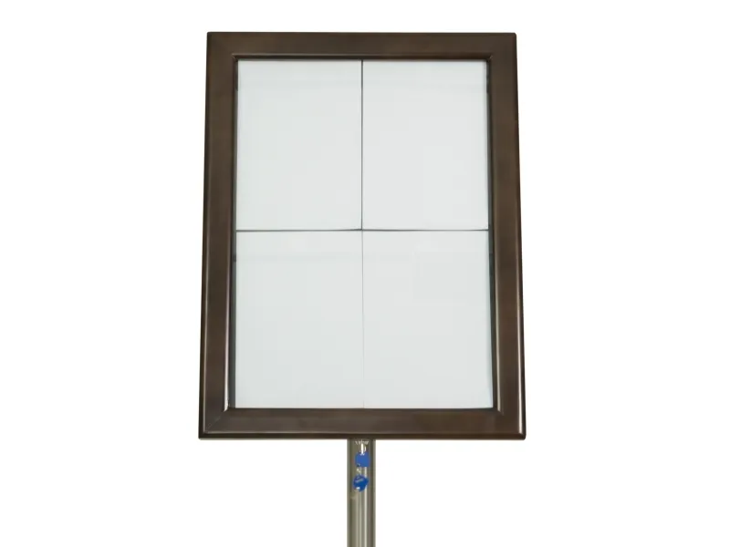 Securit® CLASSIC informationsdisplay i mørkebrun