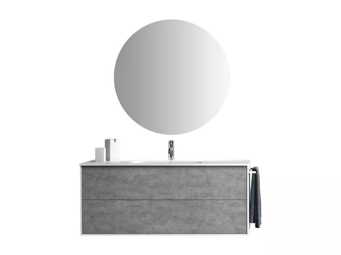 Ensemble de salle de bain 4 pièces IGEA ciment