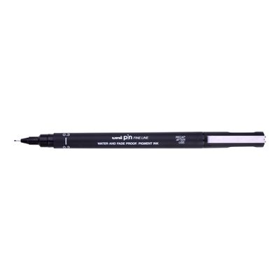 UNI PIN - Feutre fin - pointe calibrée - 0.3 mm - noir