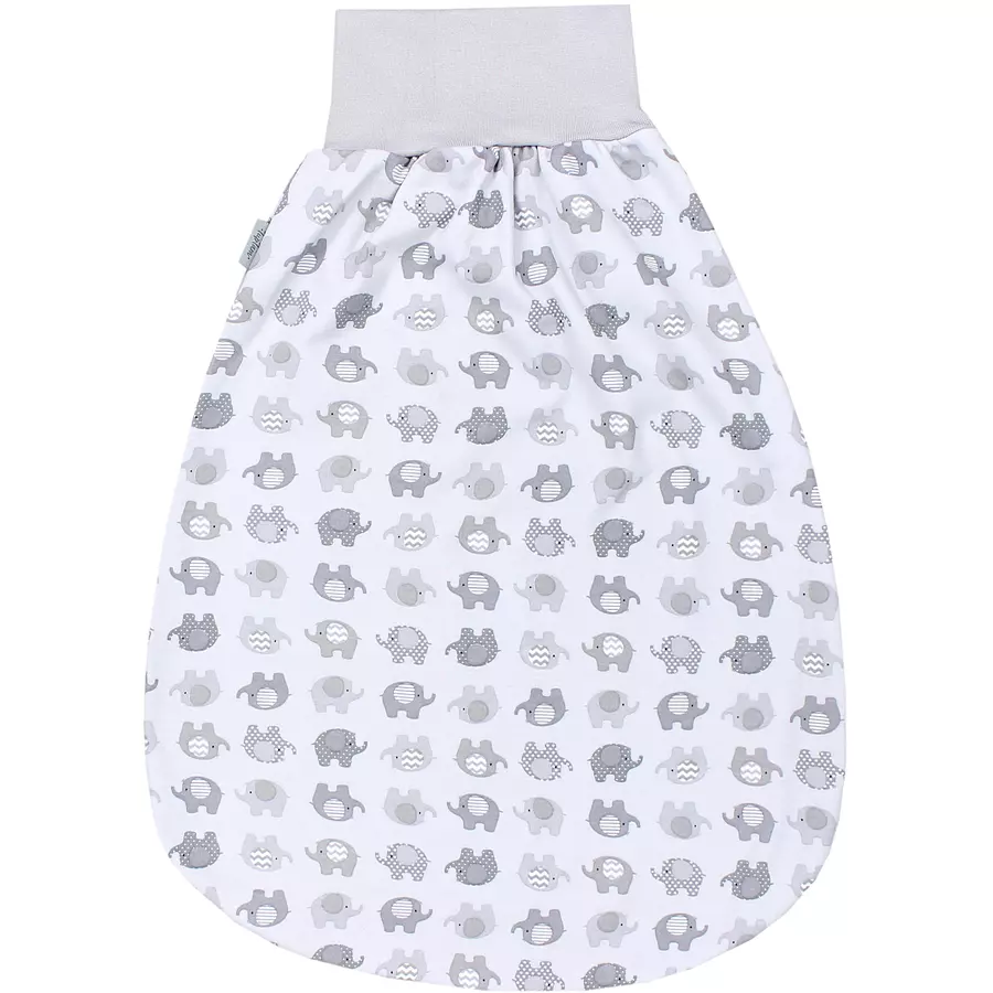 TupTam Baby Strampelsack mit breitem Bund Unwattiert grau Modell 1