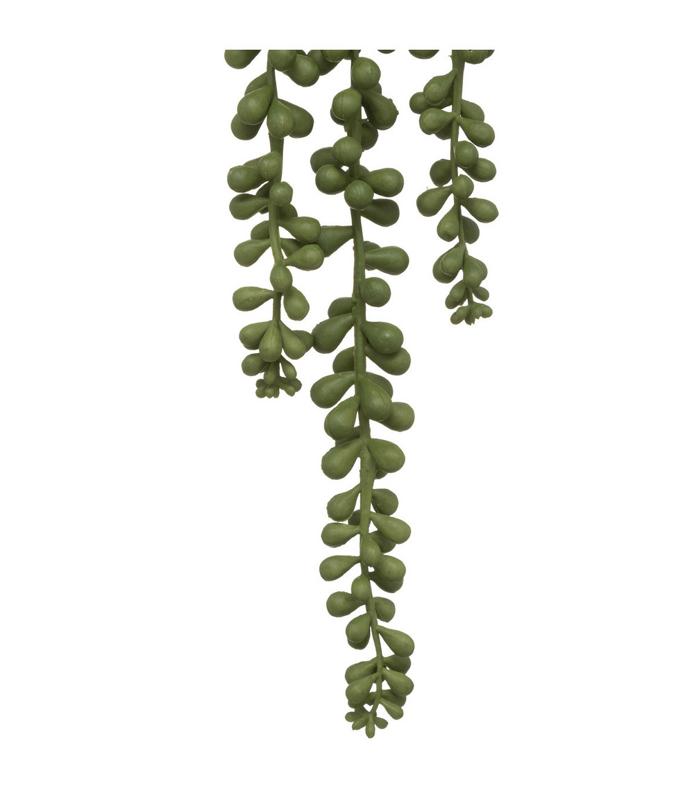 Plante artificielle suspendue dans un pot goutte h 50 cm