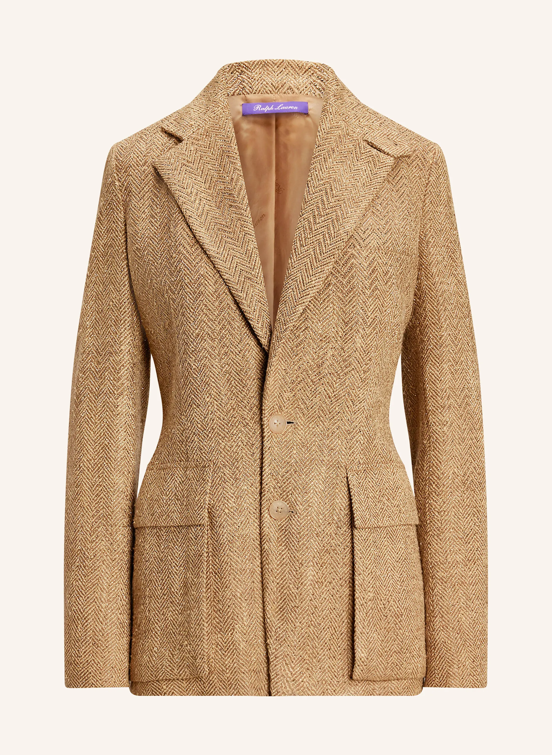 RALPH LAUREN Collection Seidenblazer PRESTON mit Glitzergarn