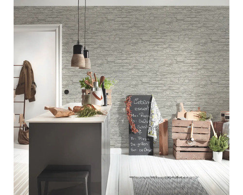 Vliesbehang 7071-16 Best of Wood'n Stone Broken Stone Grey