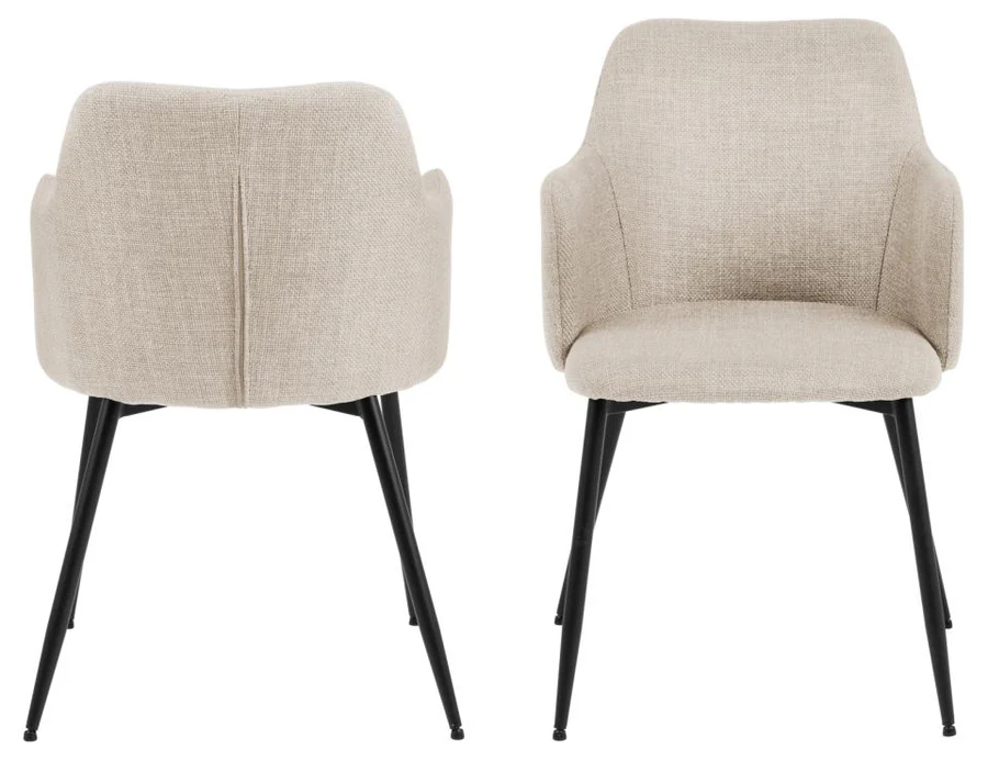 Eetkamerstoel Ringe beige - set van 2