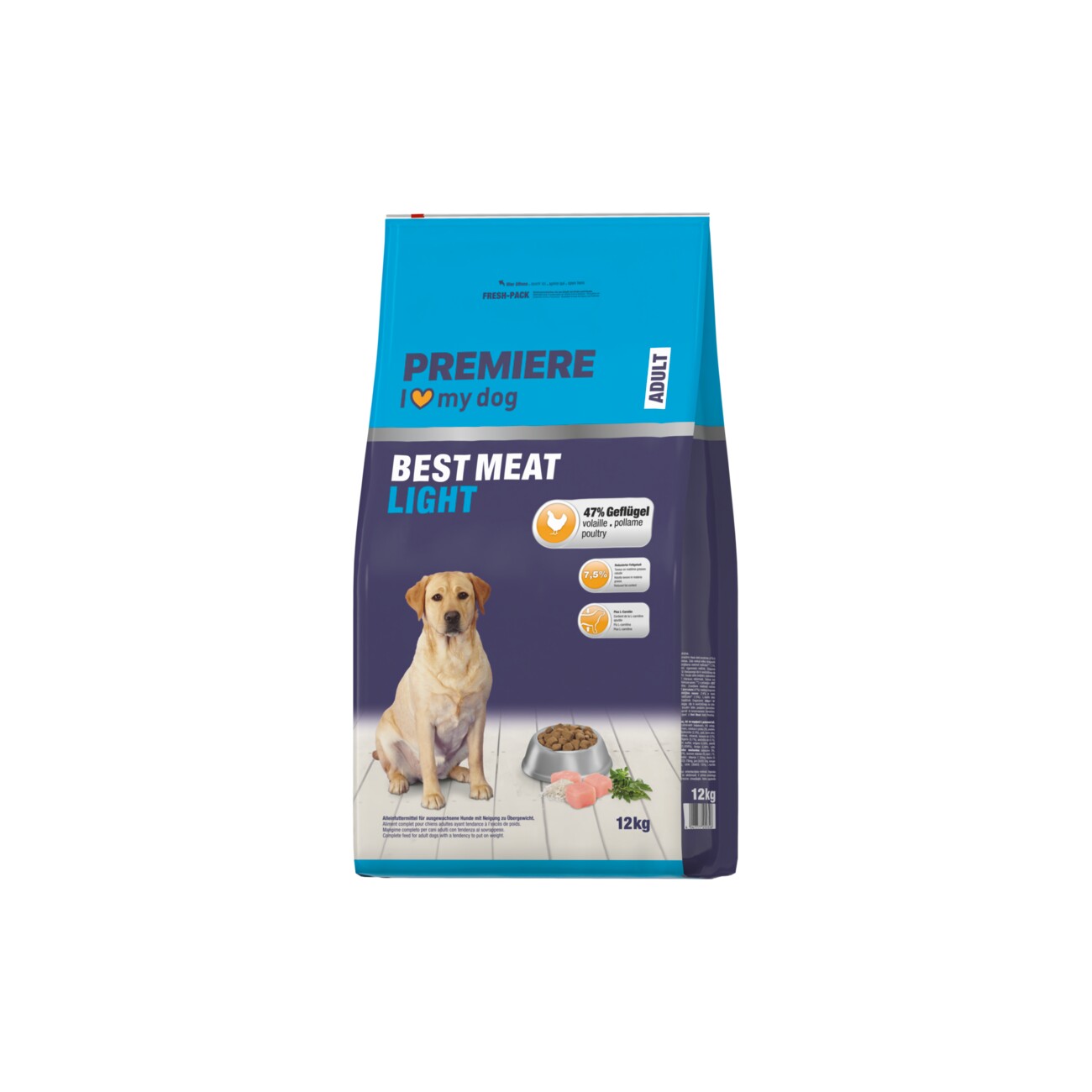 PREMIERE Trockenfutter Hund Best Meat Adult Light Geflügel 12 kg