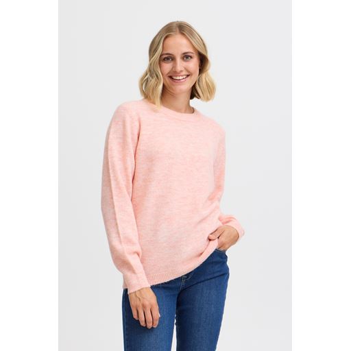 Fransa Ellis Striktrøje, Peachskin Melange, XXL