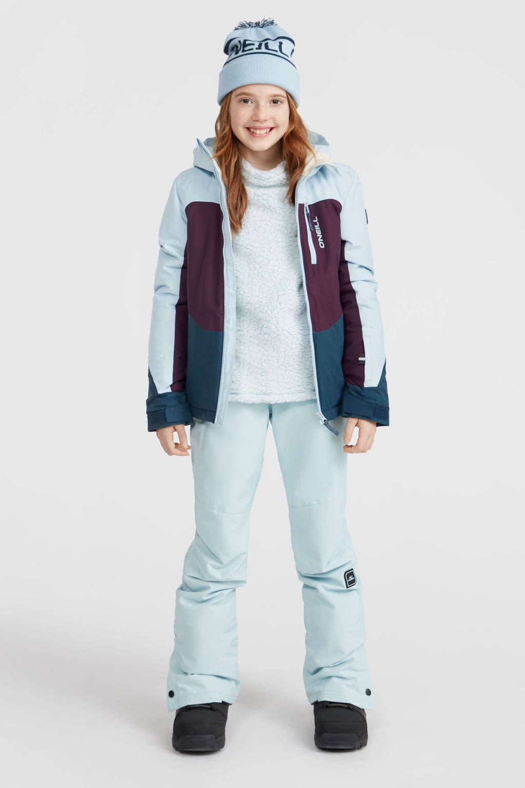 O'Neill ski-jack CARBONITE lichtblauw/donkerpaars/blauw