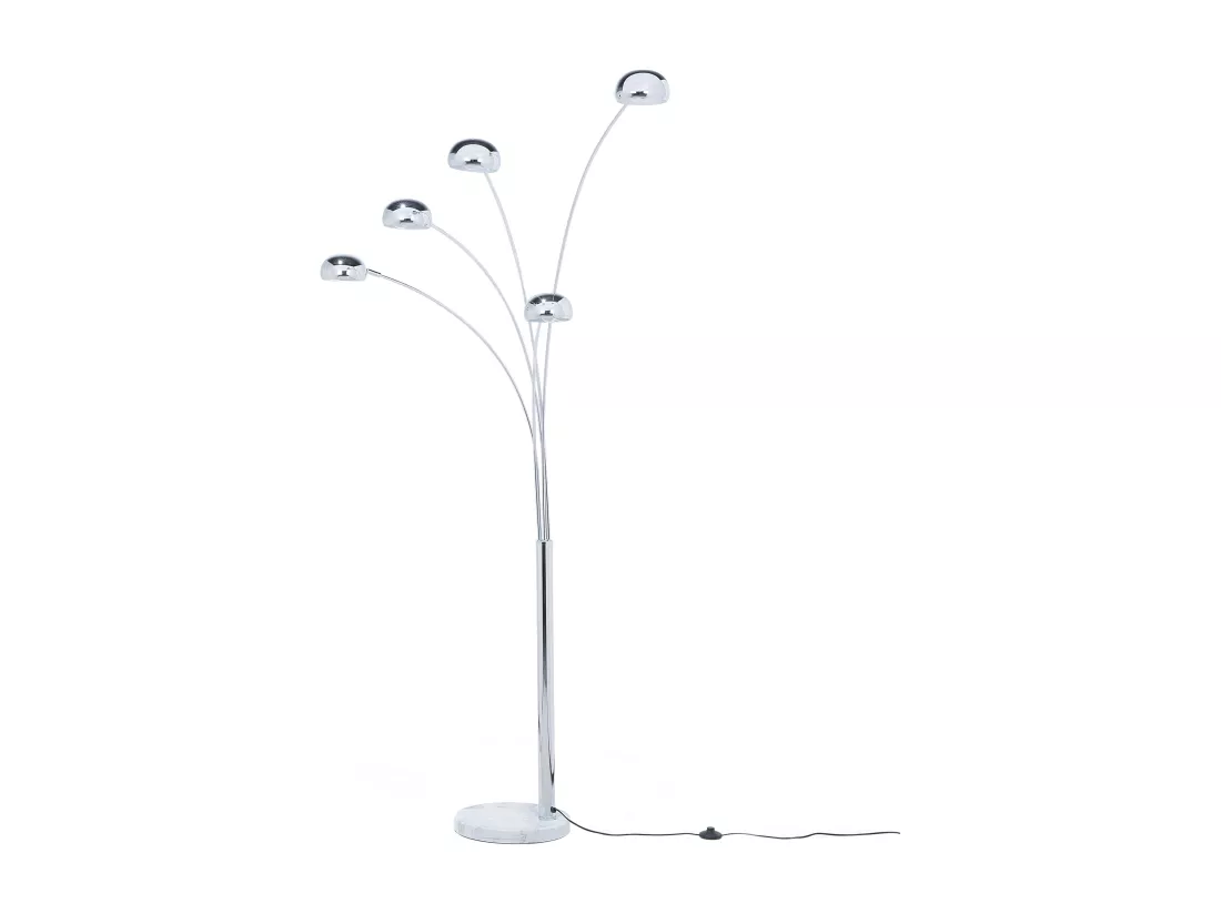 Lampadaire FLINDERS Réglable Métal Argenté