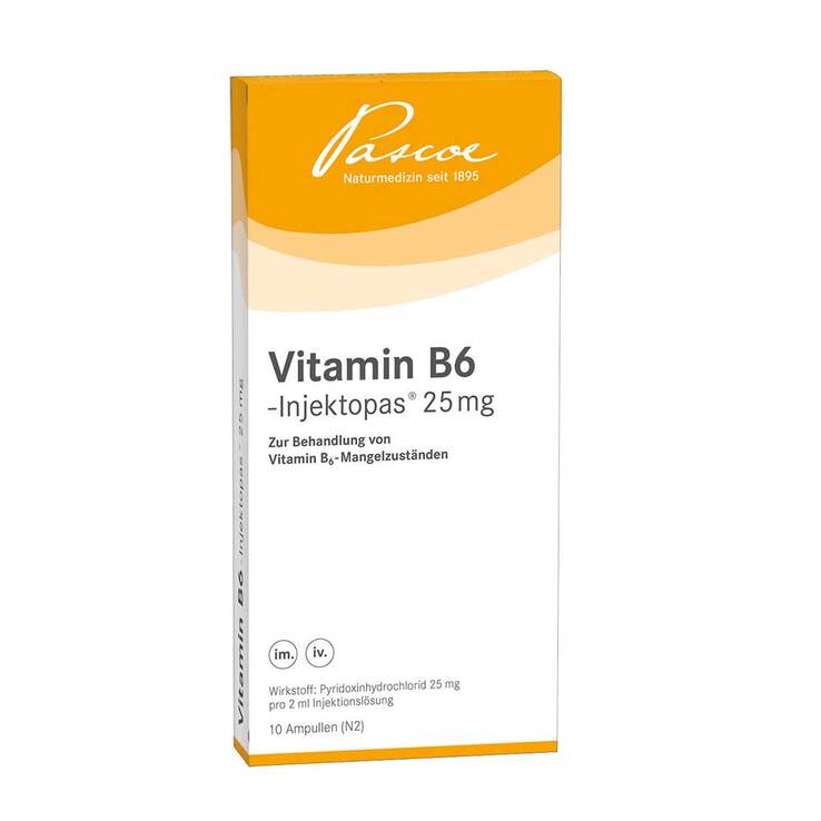 Vitamin B6 Injektopas 25 mg Injektionslösung, 10X2 ml