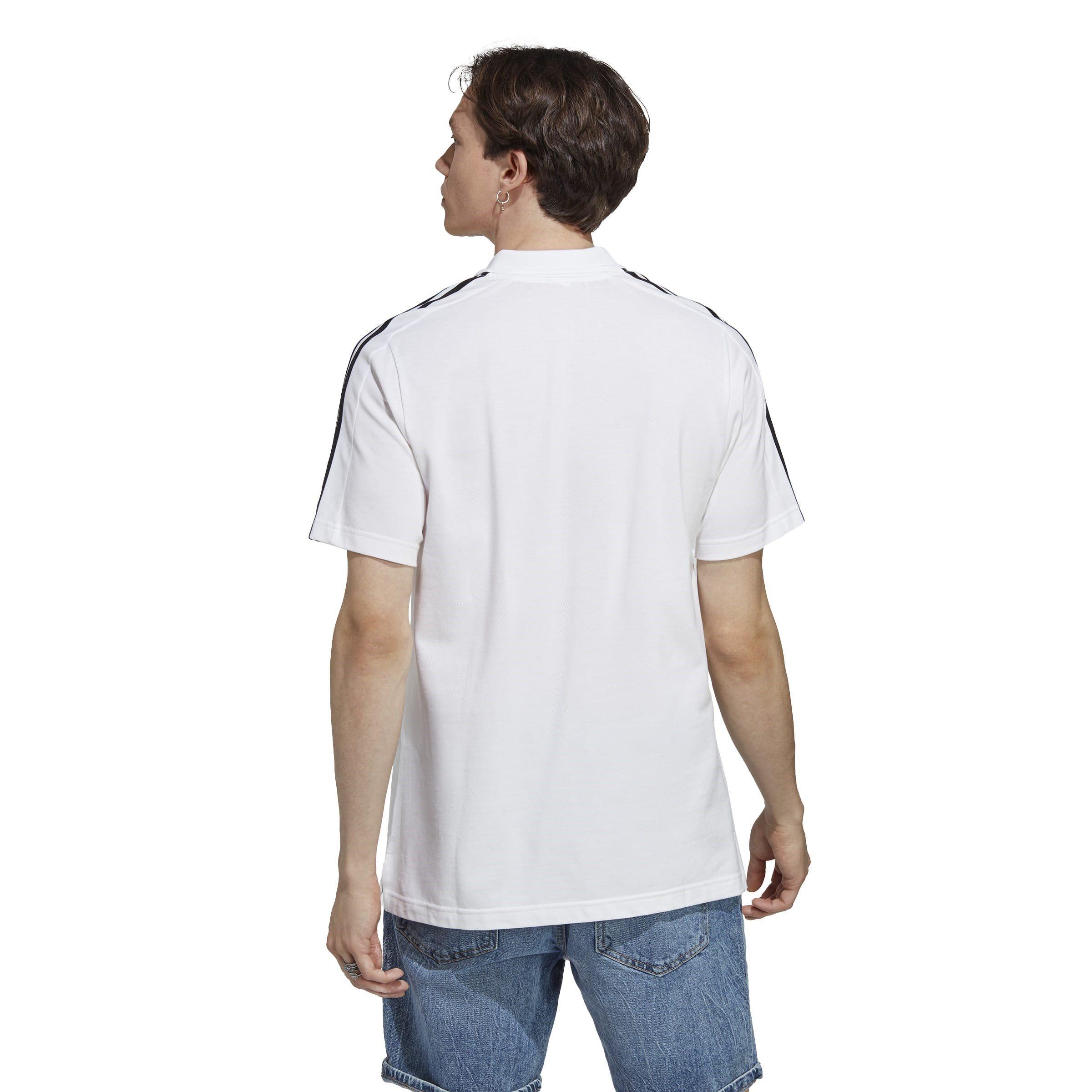 adidas Essentials Mens Cotton 3-Stripes Polo Shirt