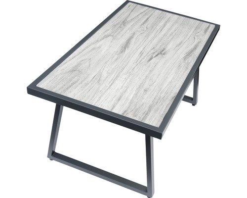 Garden Place polyrattan tuinmeubelset, 4-zits, 4-delig, inclusief tafel (90 x 50 x 43,5 cm) en kussens, antracietbruin