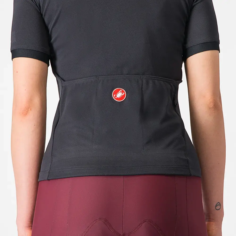 Castelli Libera Fietsshirt Korte Mouwen Zwart Dames