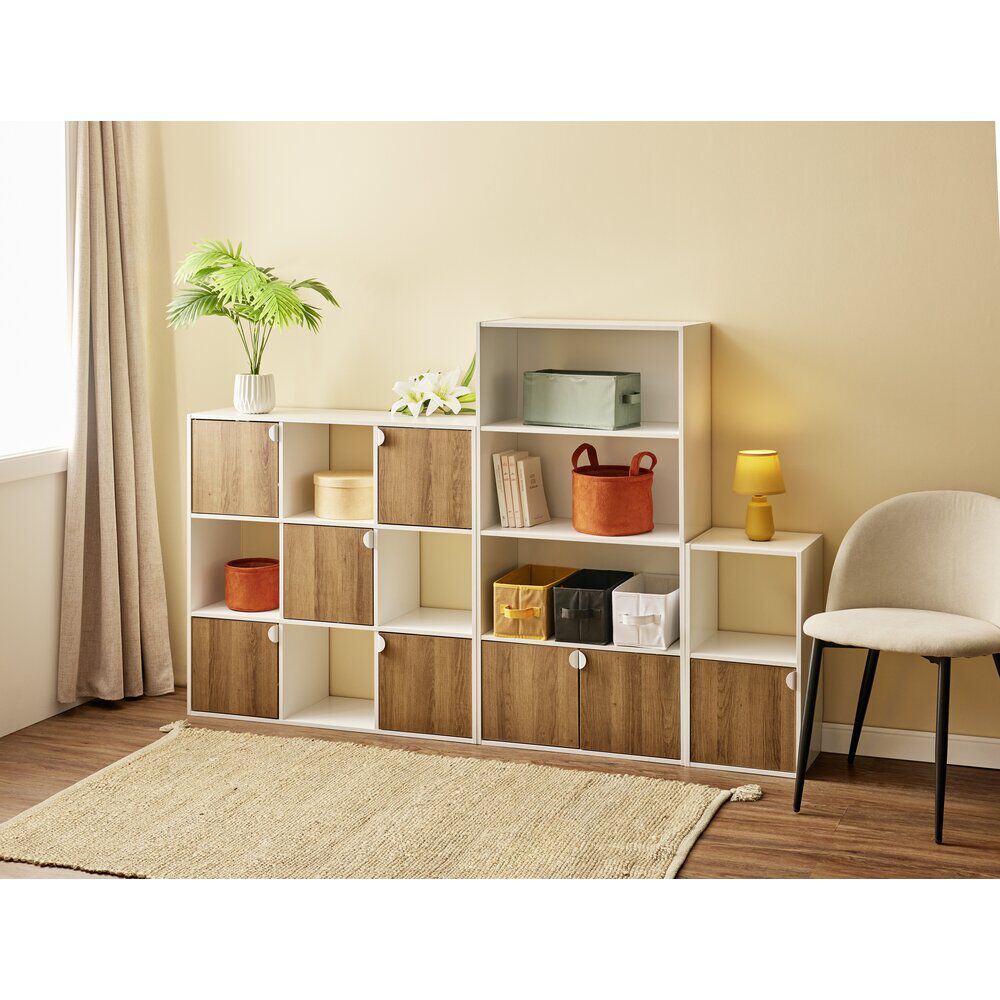 Étagère Adam MDF blanche 4 niveaux 59xH120x29,5cm