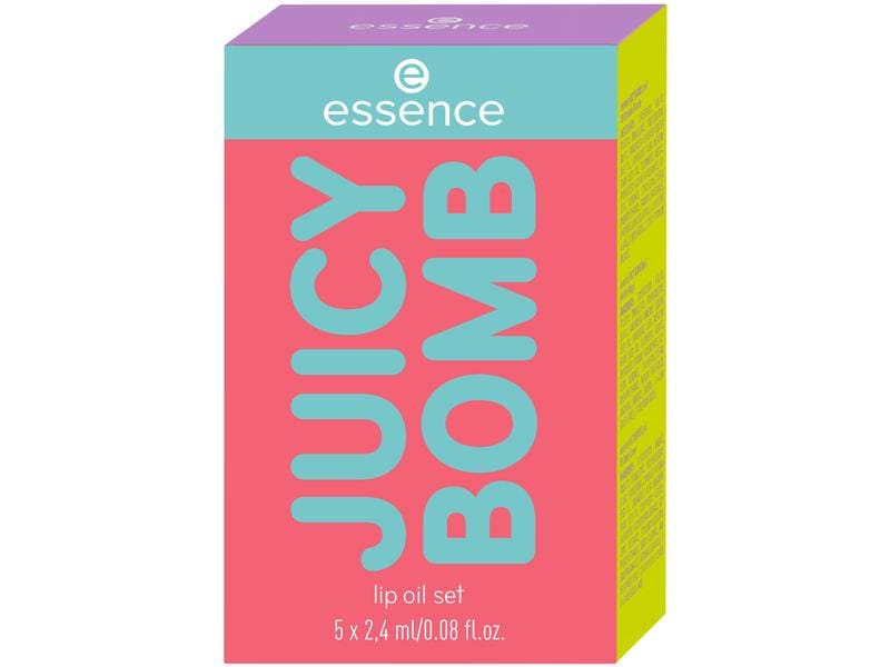 essence Geschenkset Juicy Bomb lip oil Set 01 Set mit 5 unterschiedlichen Lip Oils für glossy Lippen