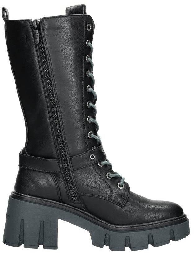 Mustang Veterschoenen Hoog zwart