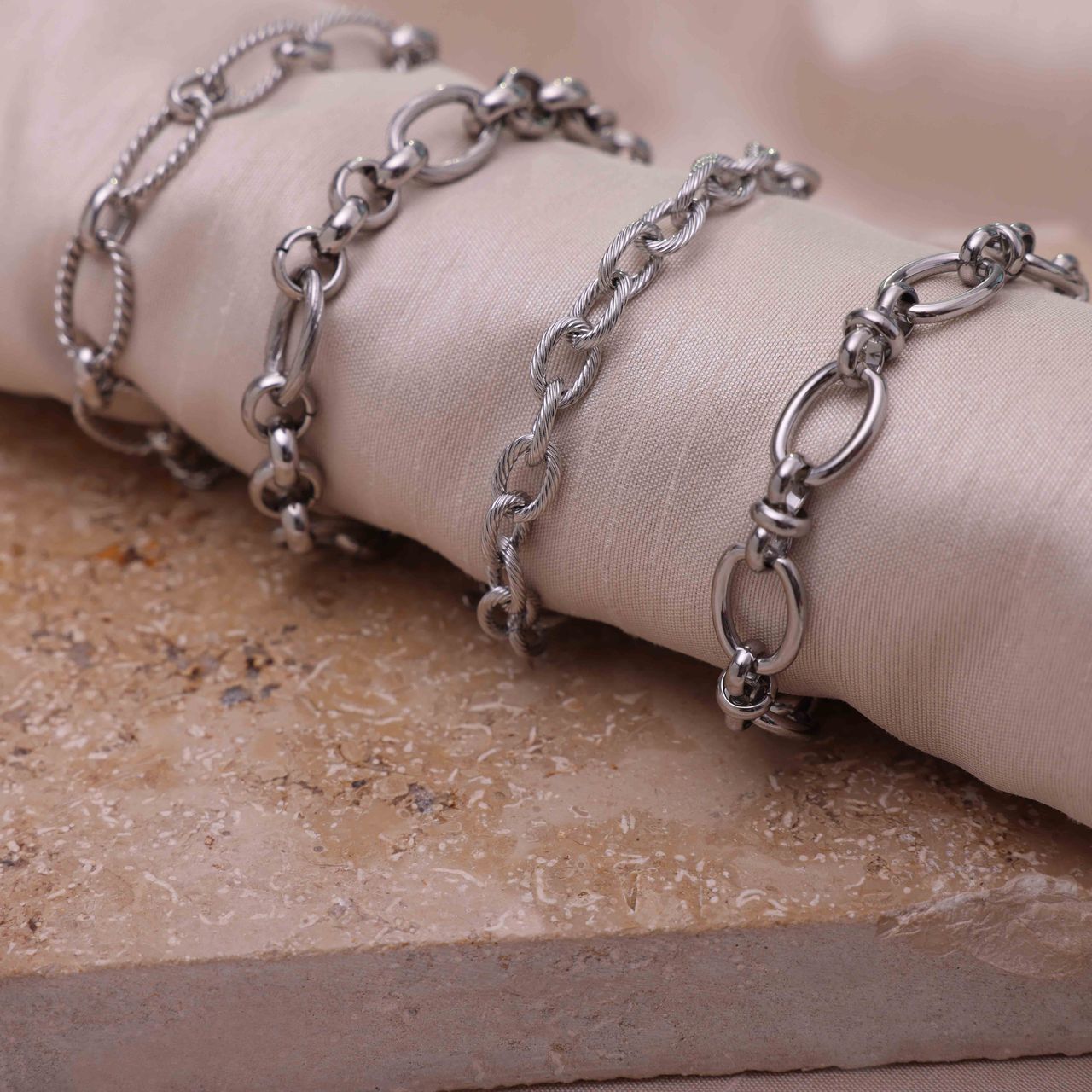 Gerecycled stalen armband Isabella