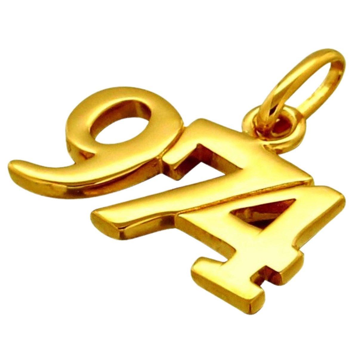 Pendentif 974 97-4 97 - 4 Ile de la réunion en plaqué or+ chaîne