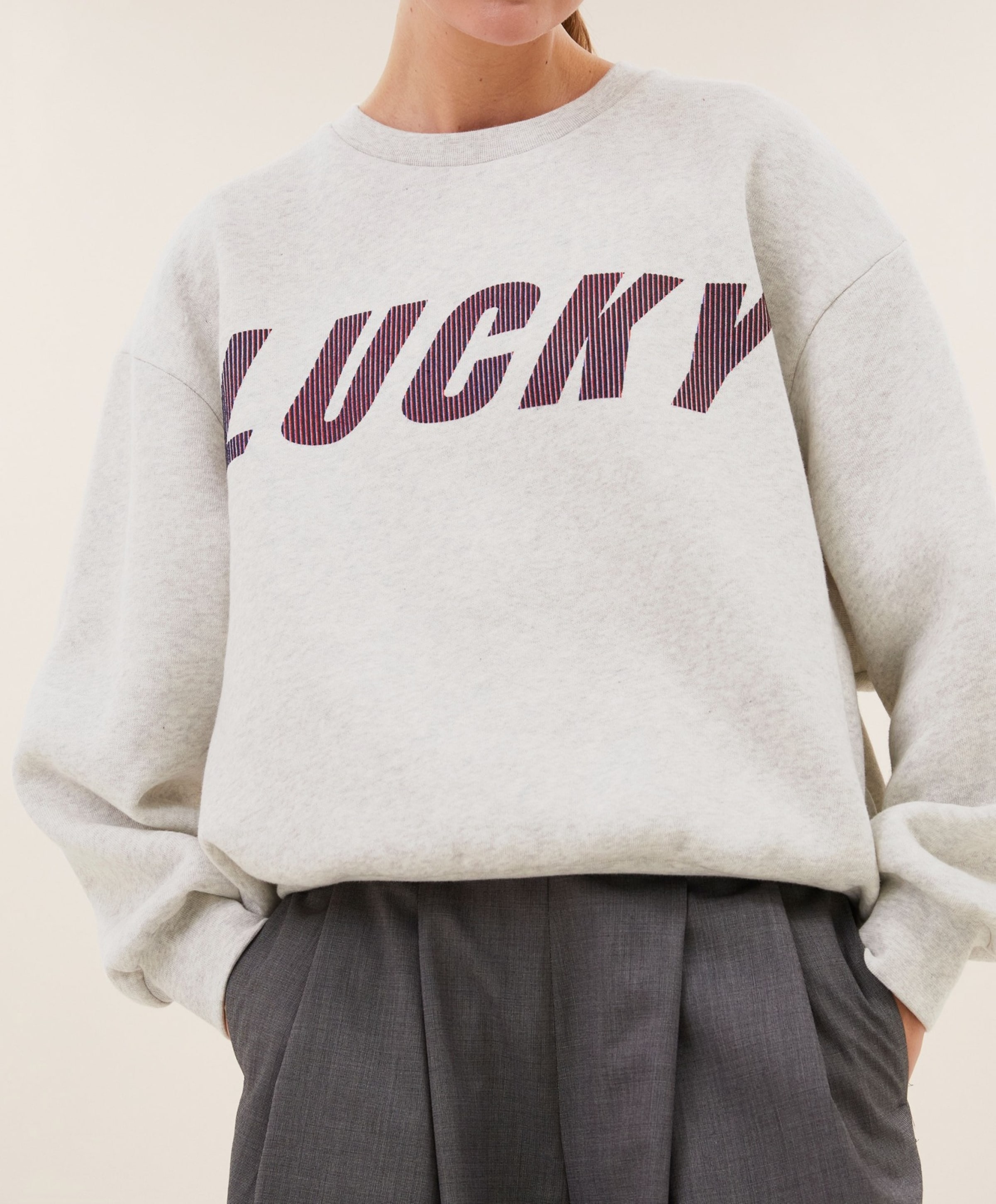 by-bar Dames sweater grijs