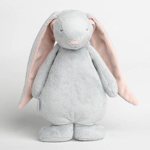 Moonie knuffelkonijn met nachtlamp en geluid - cloud - 28 cm