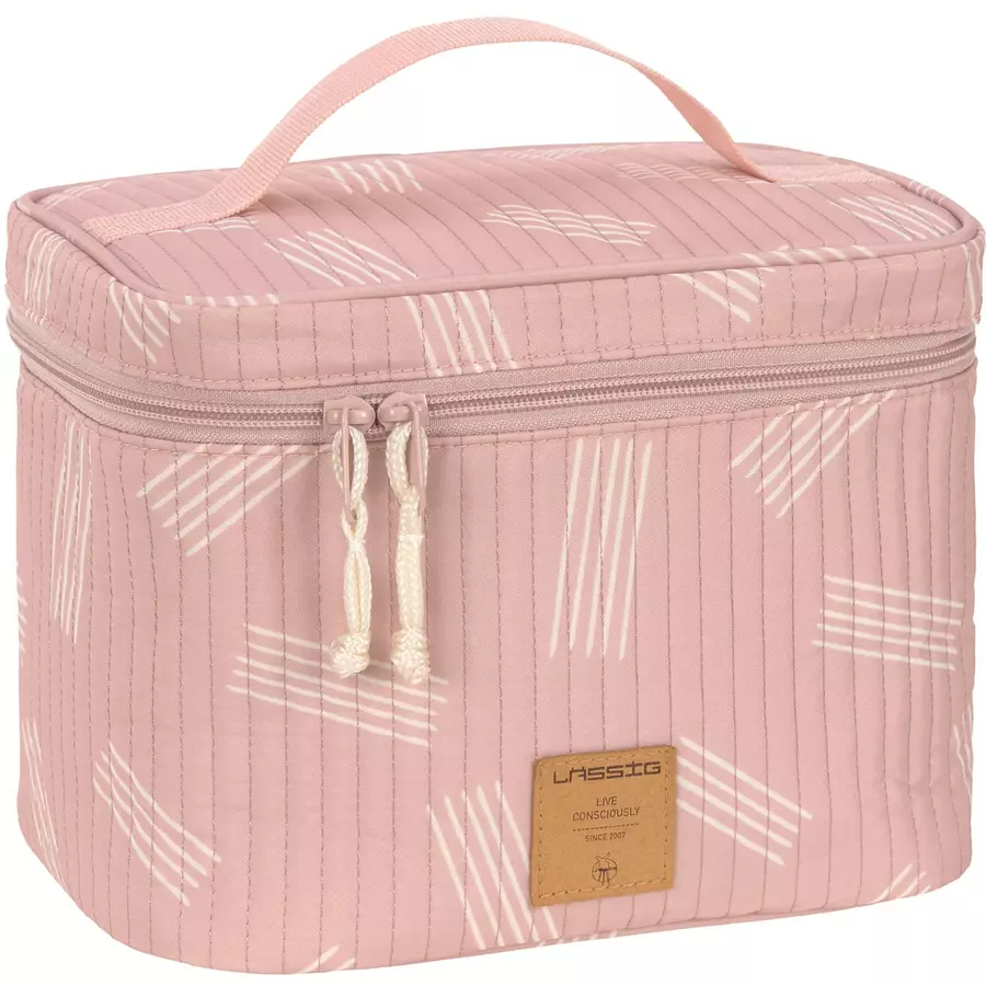 LÄSSIG Wickeltisch Organizer Nursery Caddy To GoSoft Stripes rose