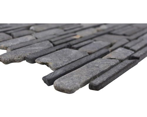 Gebroken mozaïek MOS Brick 210 zwart 30,5x30,5 cm